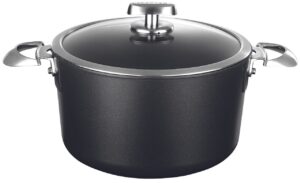 scanpan pro iq 6.5 qt covered dutch oven - easy-to-use nonstick cookware - dishwasher, metal utensil & oven safe - made by hand in denmark