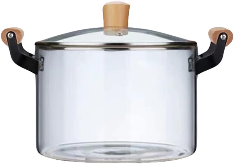 Cooking Pot Cooking Pot Pot Glass Pot Noodle Pot Transparent Glass Pot Heat-resistant Soup Pot Porridge Pan Home Cooking Pot 2.5L Cooking Pot Cooking Pot Glass Pot Pot Glass Saucepan