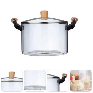 Cooking Pot Cooking Pot Pot Glass Pot Noodle Pot Transparent Glass Pot Heat-resistant Soup Pot Porridge Pan Home Cooking Pot 2.5L Cooking Pot Cooking Pot Glass Pot Pot Glass Saucepan