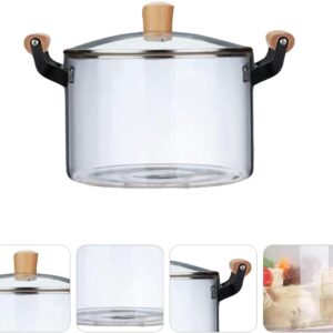 Cooking Pot Cooking Pot Pot Glass Pot Noodle Pot Transparent Glass Pot Heat-resistant Soup Pot Porridge Pan Home Cooking Pot 2.5L Cooking Pot Cooking Pot Glass Pot Pot Glass Saucepan