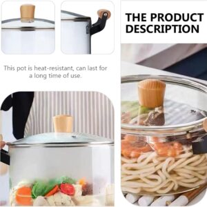 Cooking Pot Cooking Pot Pot Glass Pot Noodle Pot Transparent Glass Pot Heat-resistant Soup Pot Porridge Pan Home Cooking Pot 2.5L Cooking Pot Cooking Pot Glass Pot Pot Glass Saucepan