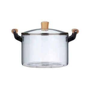 Cooking Pot Cooking Pot Pot Glass Pot Noodle Pot Transparent Glass Pot Heat-resistant Soup Pot Porridge Pan Home Cooking Pot 2.5L Cooking Pot Cooking Pot Glass Pot Pot Glass Saucepan