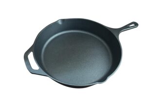 abo gear cast iron skillet cast iron pan, 12 inch pre seasoned skillet cast iron pan