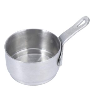 hemoton mini saucepan butter milk cheese melting pot pan small heating pot cookware with handle for home kitchen restaurant size s 9.5x5.3x5cm