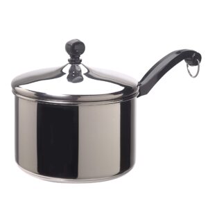 Farberware Classic Stainless Steel 6-Quart Stockpot with Lid + 3 Quart Saucepan