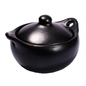 ancient cookware, stew chamba clay pot, small, 2.5 quarts