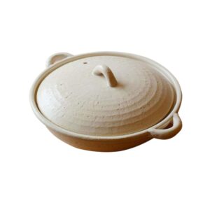 Japanese Donabe Cocer Cooking Pot, For 2-3 people, 1500cc, White