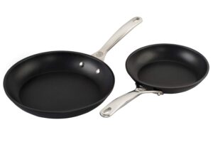 le creuset toughened nonstick fry pan set, 2-piece, 8 & 10-inch
