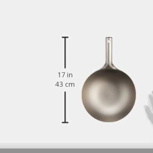 EBM Pure Titanium Ultra Lightweight Wok 10.6 inches (27 cm)