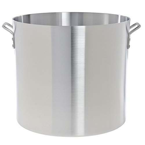 HUBERT Stock Pot 60 Quart Aluminum - 17 3/10 Dia x 15 9/10 D