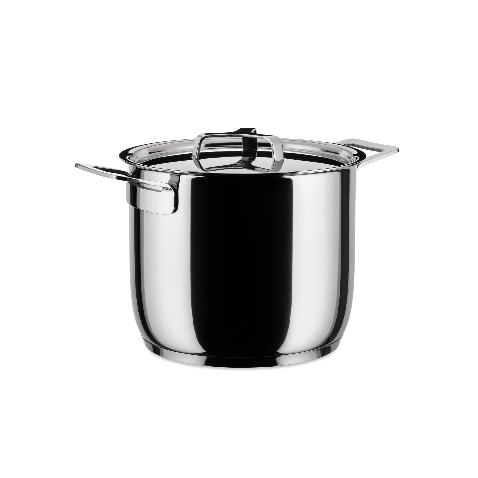 A Di Alessi, "POTS & PANS", Stockpot in 18/10 stainless steel mirror polished,5 qt 9 ½ oz