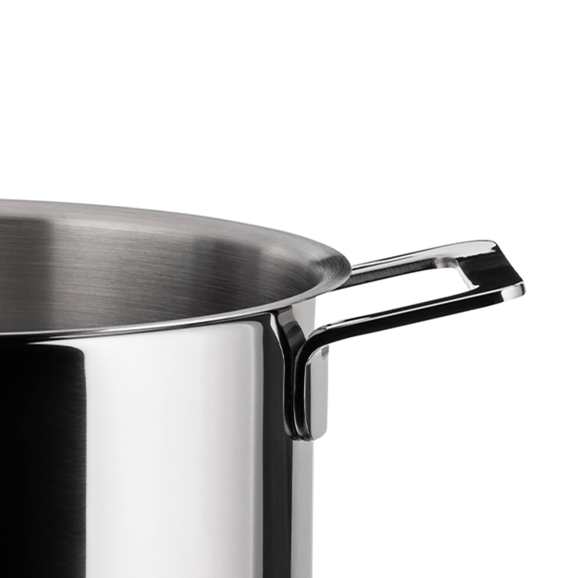 A Di Alessi, "POTS & PANS", Stockpot in 18/10 stainless steel mirror polished,5 qt 9 ½ oz