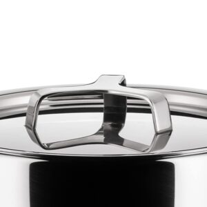 A Di Alessi, "POTS & PANS", Stockpot in 18/10 stainless steel mirror polished,5 qt 9 ½ oz