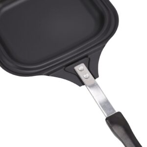 CHICIRIS Aluminum Pan, Non-Stick Frying Pan, Suitable for Omelets, Bacon, Burgers, Pancakes, Fried Eggs, Steak, Even Heating, Small and Compact, Easy to Clean