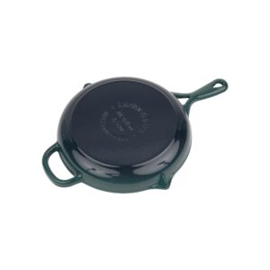 Larder & Vine Enameled Cast Iron Skillet | Nonstick Frying Pan – No Seasoning Required | Ergonomic and Helper Handle, Pour Spouts 10.25 inch / 27cm (Bondi)