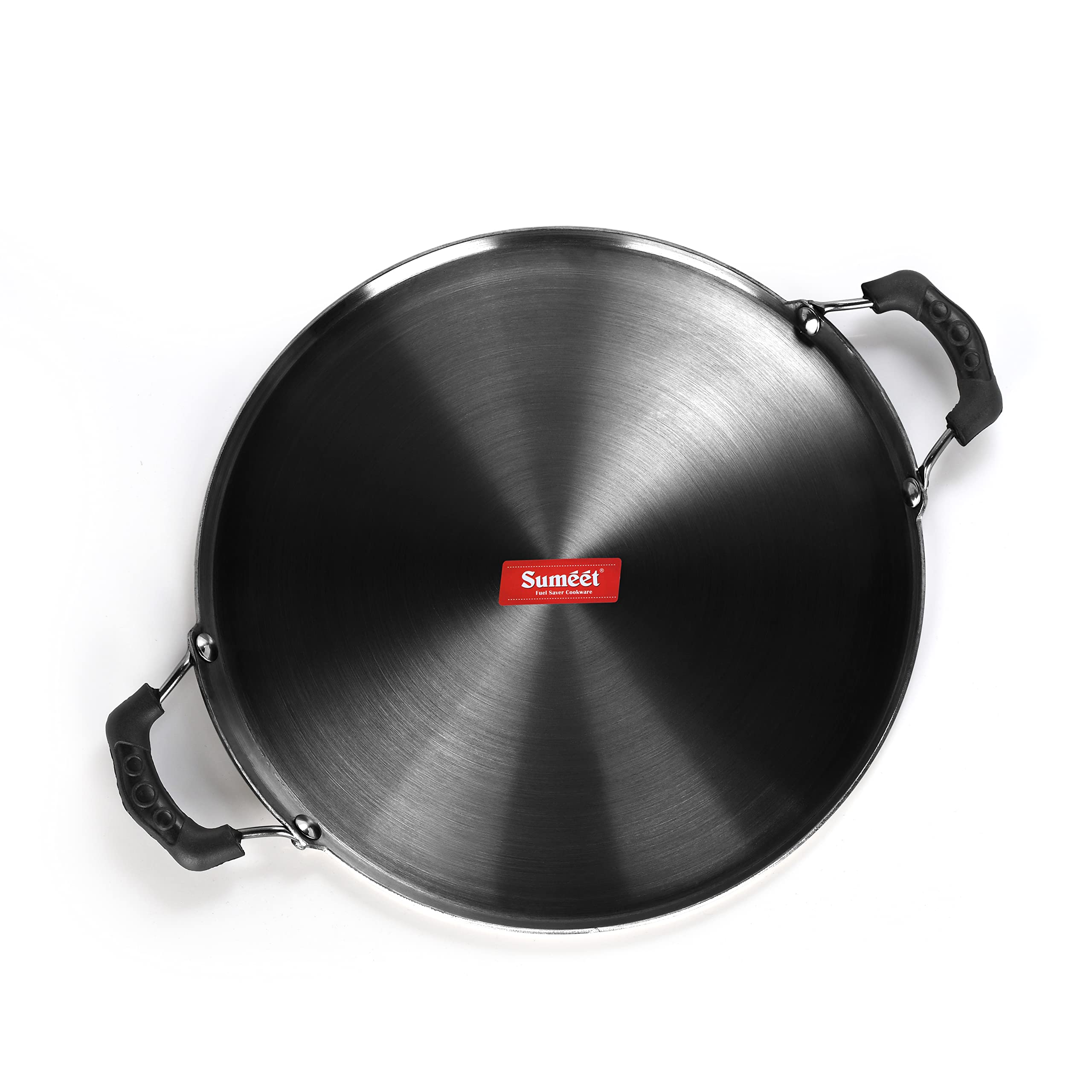 Sumeet Pre Seasoned 2.5mm Thick Iron Dosa Tawa with Double Side Handle (27.4cm)