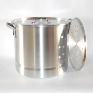 52 Qt Steamer Vaporera Stock Pot Premium Aluminum Tamalera 13 Gallons BIG