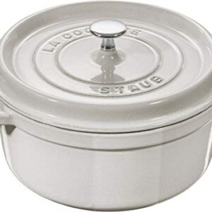 Staub 40501-410 Picot Cocotte Round Campagne 7.9 inches (20 cm), Both Hands, Cast Iron, Enameled Pot, Induction Compatible [Japanese Seller with Serial Number] La Cocotte Round