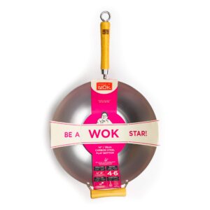 school of wok - 14"/36cm carbon steel wok