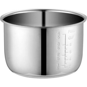 cabilock cooker replacement inner pot ceramic inner cooking pot cooking pot liner container for pressure cooker accessory 4l