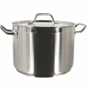 20 qt stainless steel stock pot w/ lid (commercial grade nsf)
