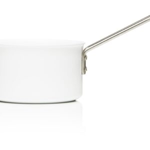 Eva Trio White Saucepan, Aluminum with Ceramic Coating, 1.8-Liter, 16cm