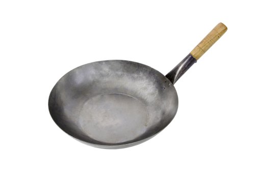 Town Food Service 14 Inch Mandarin Flat Bottom Wok