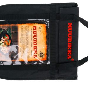 Muurikka Grill Pan 38 cm with Protective Bag, Outdoor Pan, Fire Pan Made of Robust Rolled Steel for Campfire & Grill