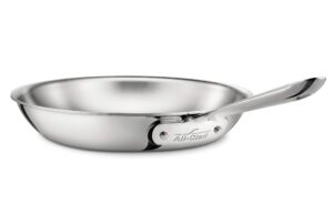 all-clad stainless steel fry pan cookware, 12-inch, silver