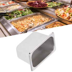 Buffet Food Pans, Stainless Steel Square Pan Restaurant Pans Steam Table Pan Hotel Pan Containers Insulation Counter Basin for Canteen Hotels Kitchen