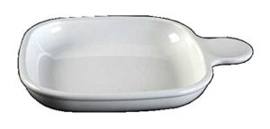 corning ware white coupe snack it ( 6 3/4" square ) ( p-185-b )