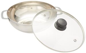 spt hk-4200b 3.5l stainless steel pot with glass lid
