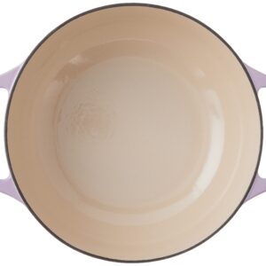 Lodge Enameled Dutch Oven, 6 Qt, Lilac & Enameled Cast Iron and Stoneware Care Kit, 12 oz