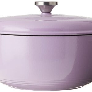 Lodge Enameled Dutch Oven, 6 Qt, Lilac & Enameled Cast Iron and Stoneware Care Kit, 12 oz