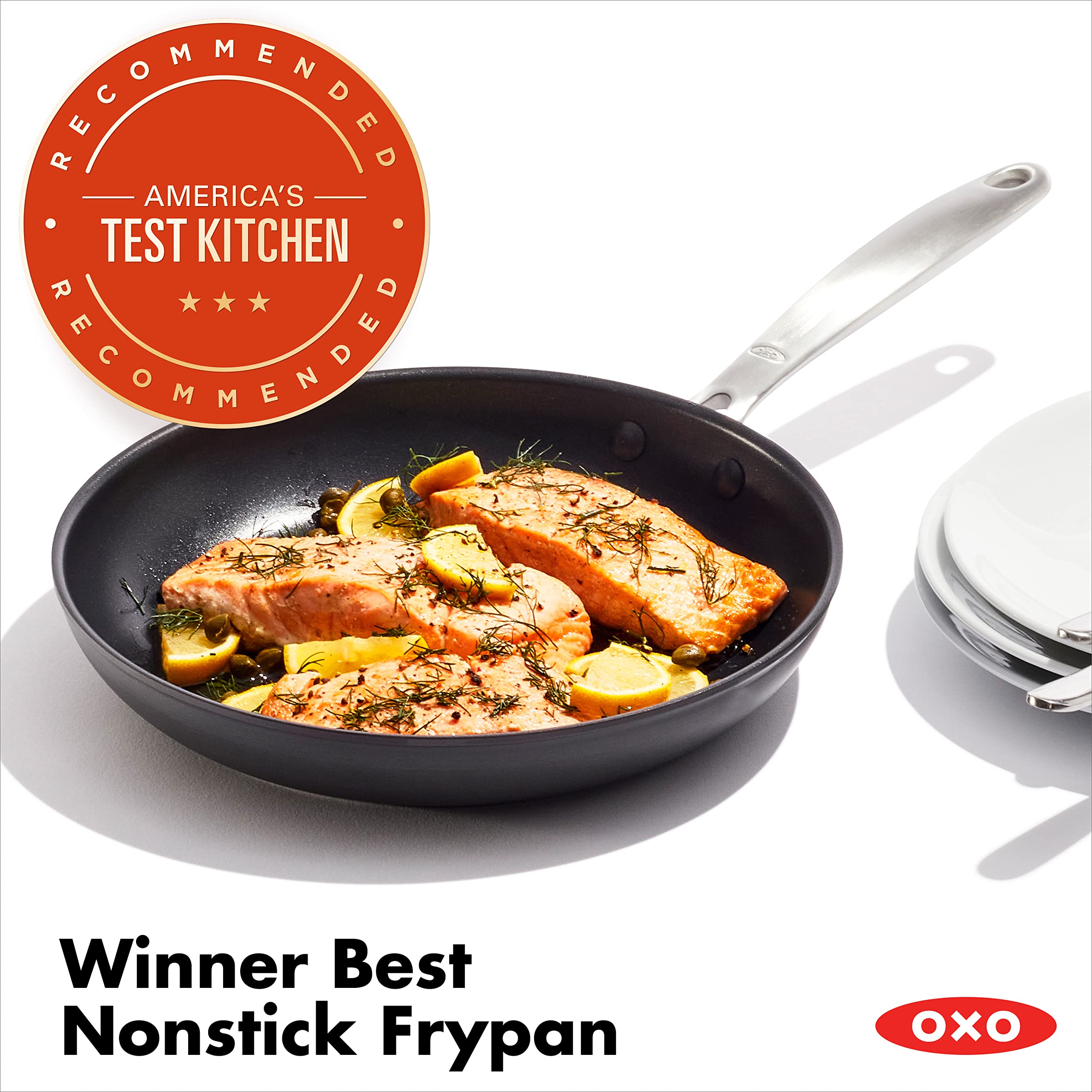 OXO Good Grips 10" Frying Pan Skillet and 8" Frying Pan Skillet Bundle