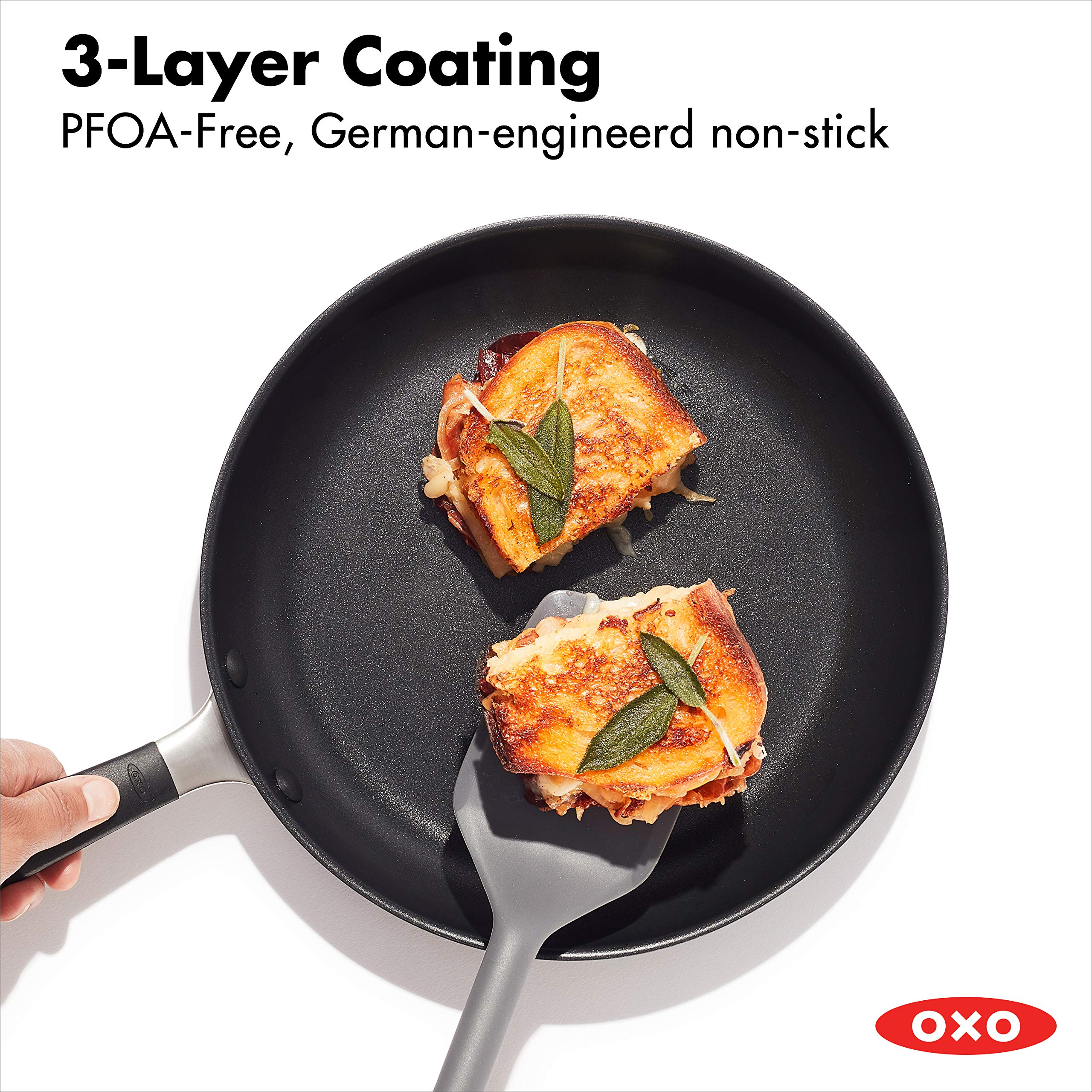 OXO Good Grips 10" Frying Pan Skillet and 8" Frying Pan Skillet Bundle