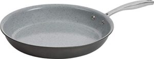 trudeau pure ceramic frying pan, 12-inch, grey