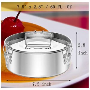 Trjgtas Stainless Steel Flan Mold 60, Compatible with 6 Qt (3 Qt, 8 Qt Avail), Mexican Design