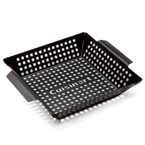 Cuisinart CNW-328 Non Stick 11-Inch, 11 x 11, Grill Wok, 11" x 11" & CCB-5014 BBQ Grill Cleaning Brush and Scraper, 16.5", Stainless Steel, 16. 5"