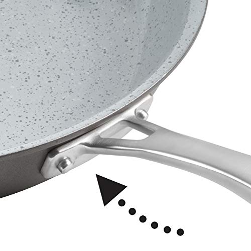 Trudeau Pure Ceramic Frying Pan, 10-Inch, Grey