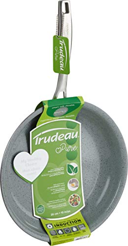 Trudeau Pure Ceramic Frying Pan, 10-Inch, Grey