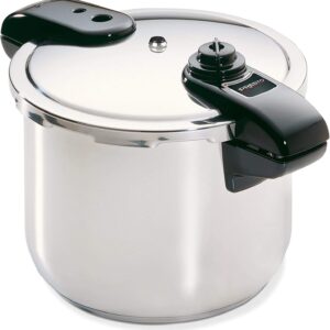 Presto 8-Quart Stainless Steel Pressure Cooker, Silver