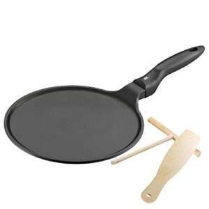 wmf crêpe pan coated with devil stainless steel handle, black, 27 cm