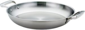 browne 12-1/2" stainless steel paella pan