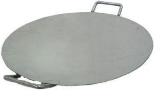 indian traditional stainless steel round pav bhaji tawa 18" inch commercial purpose by indian collectible