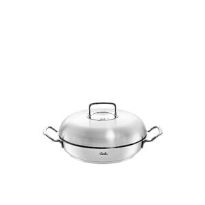 fissler original-profi collection stainless steel serving pan, with high dome lid, 3.2 quarts