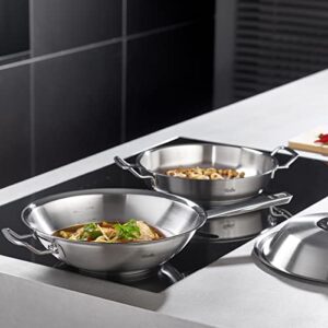 Fissler Original-Profi Collection Stainless Steel Serving Pan, with High Dome Lid, 3.2 Quarts