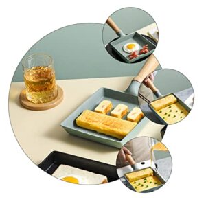 Cabilock 1pc frying pan outdoor cooking stove outdoor griddle washing machine pedestal japanese frying tamagoyaki egg pan Breakfast Pan Non-stick Pan Square Flat Pan Home Cooking Pan mini