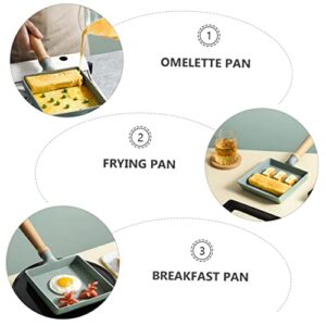 Cabilock 1pc frying pan outdoor cooking stove outdoor griddle washing machine pedestal japanese frying tamagoyaki egg pan Breakfast Pan Non-stick Pan Square Flat Pan Home Cooking Pan mini