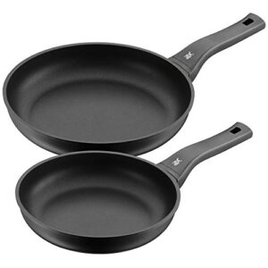 wmf frying pan-set 2-piece coated Ø 24, 28 cm permadur excellent plastic handle with flame protection aluminium permadur suitable for induction hobs wash by hand